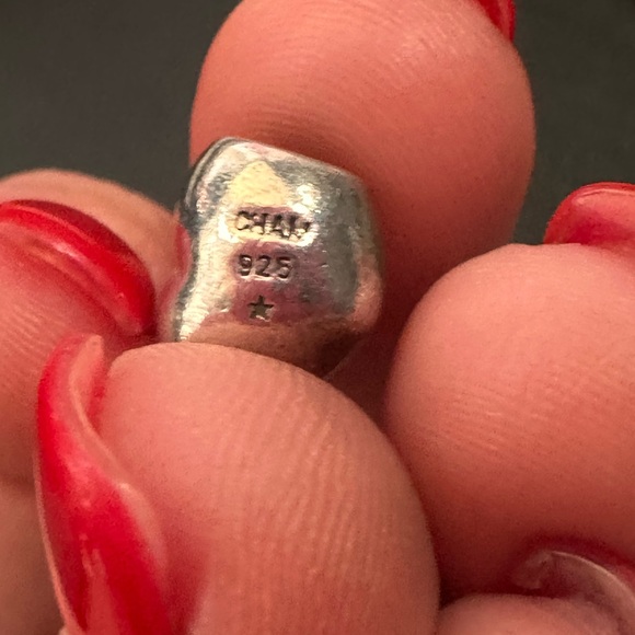 Pandora Silver Heart and Bow Bracelet Charms - Picture 5 of 9